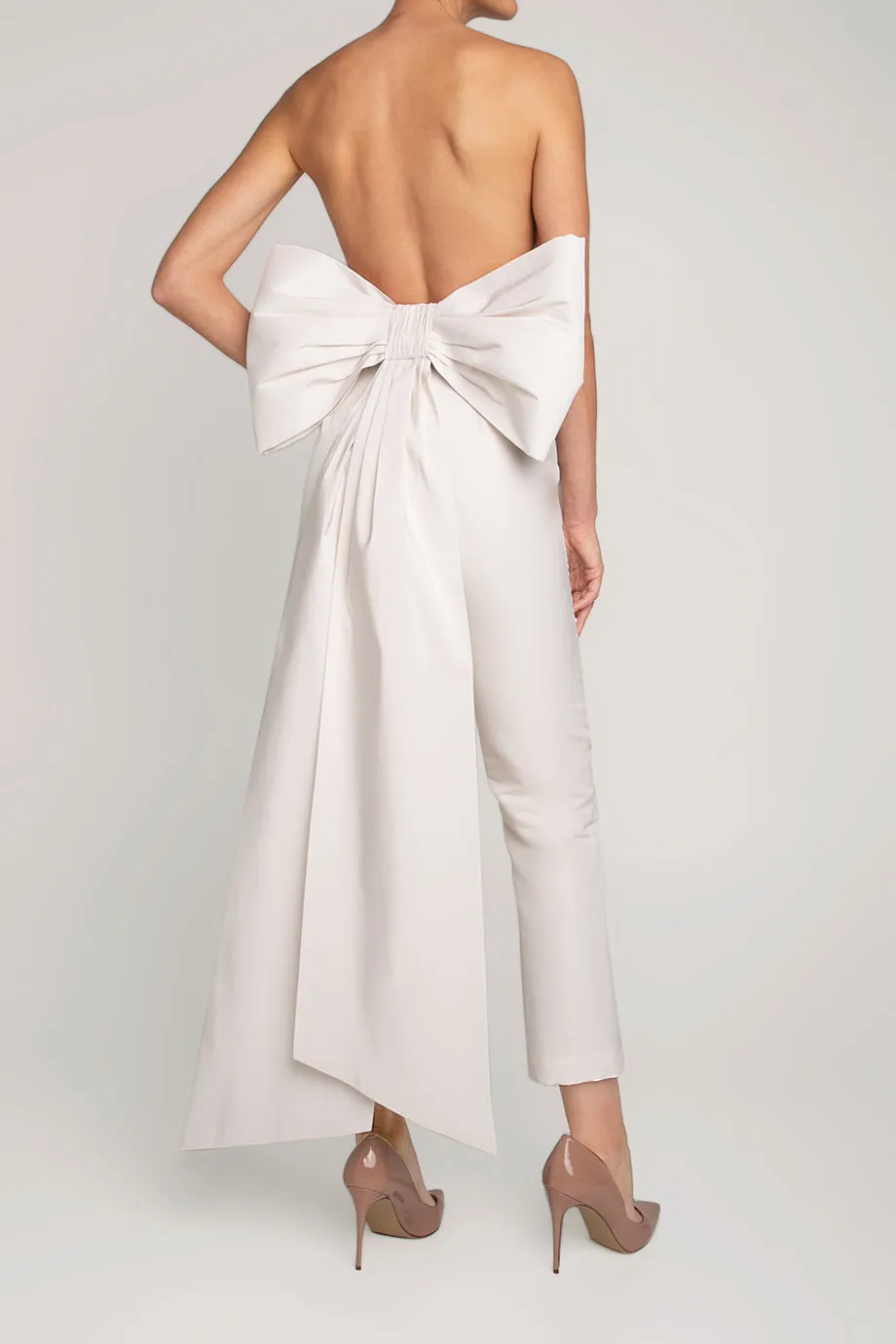 Margaret Silk Faille Jumpsuit